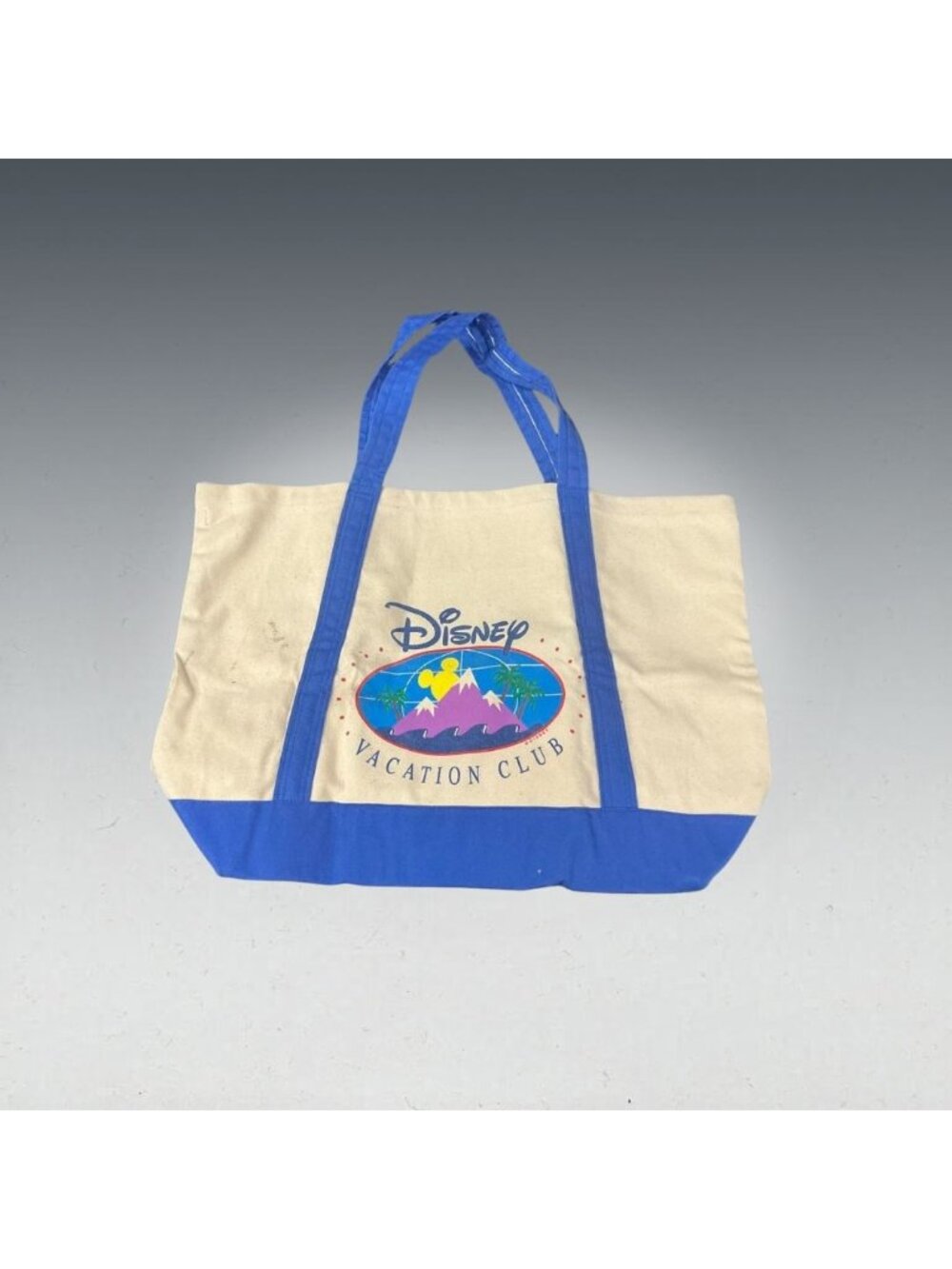 Vintage Disney Vacation Club Canvas Tote Bag 1990s DVC Original Logo
